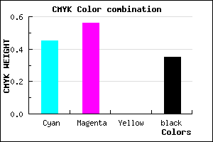 #5B48A5 color CMYK mixer