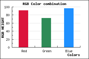 rgb background color #5B4860 mixer