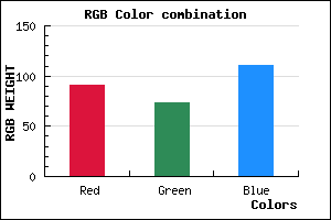 rgb background color #5B496F mixer