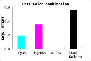 #5B4971 color CMYK mixer