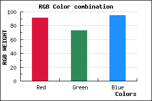 rgb background color #5B495F mixer