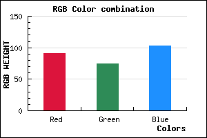 rgb background color #5B4B67 mixer