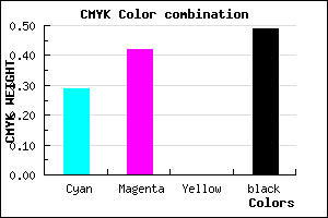#5B4B81 color CMYK mixer