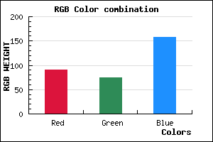 rgb background color #5B4B9D mixer
