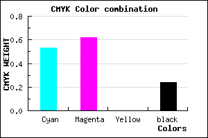 #5B4BC3 color CMYK mixer