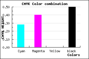 #5B4C7F color CMYK mixer