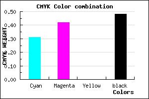 #5B4C84 color CMYK mixer