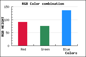 rgb background color #5B4C88 mixer
