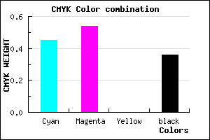 #5B4CA4 color CMYK mixer