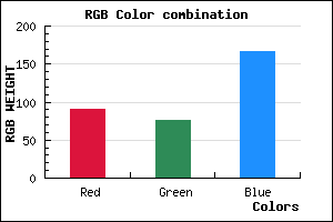 rgb background color #5B4CA6 mixer