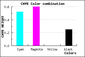 #5B4CBE color CMYK mixer