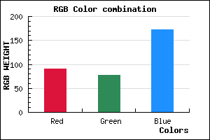 rgb background color #5B4EAC mixer