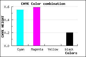 #5B53CB color CMYK mixer