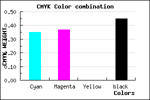 #5B588C color CMYK mixer