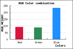 rgb background color #5B58EA mixer