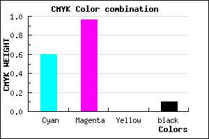 #5B09E5 color CMYK mixer