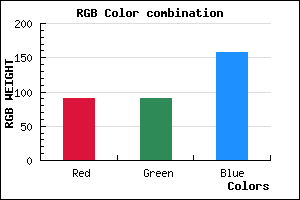rgb background color #5B5A9D mixer