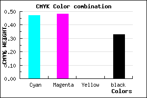 #5B5AAC color CMYK mixer