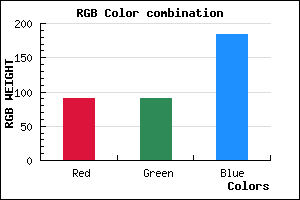rgb background color #5B5AB8 mixer
