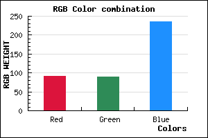 rgb background color #5B5AEB mixer