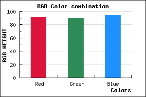 rgb background color #5B5A5E mixer