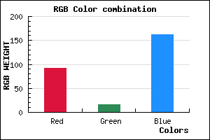 rgb background color #5C10A2 mixer