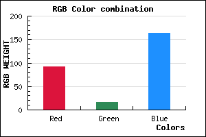 rgb background color #5C10A4 mixer