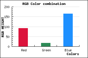rgb background color #5C12A5 mixer