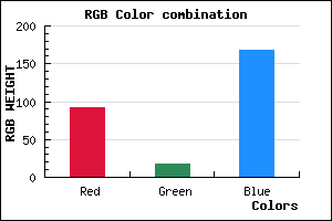 rgb background color #5C12A8 mixer