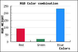 rgb background color #5C12E7 mixer