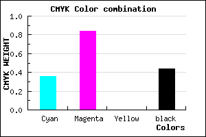 #5C178F color CMYK mixer