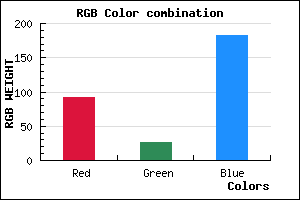 rgb background color #5C1AB6 mixer