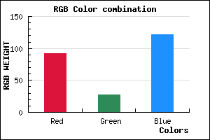 rgb background color #5C1B79 mixer