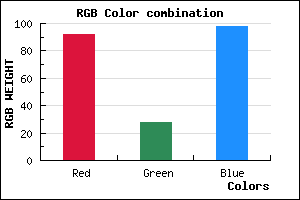 rgb background color #5C1C62 mixer