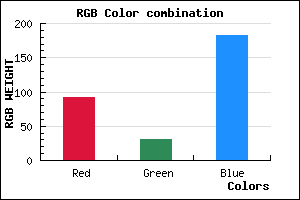 rgb background color #5C1FB7 mixer
