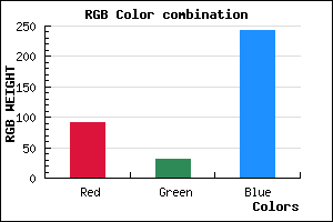 rgb background color #5C1FF3 mixer