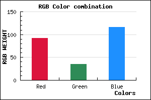 rgb background color #5C2374 mixer