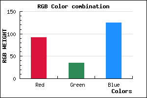 rgb background color #5C237D mixer