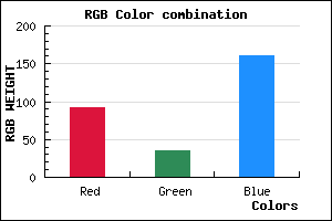 rgb background color #5C23A1 mixer