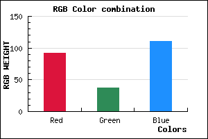 rgb background color #5C256F mixer