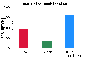 rgb background color #5C25A1 mixer