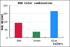 rgb background color #5C25A5 mixer