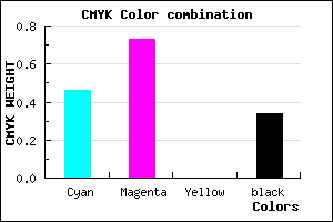 #5C2DA9 color CMYK mixer
