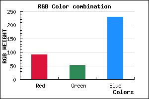 rgb background color #5C35E6 mixer