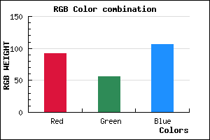 rgb background color #5C386A mixer