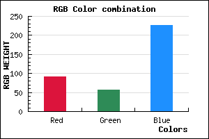 rgb background color #5C38E2 mixer
