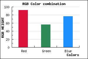 rgb background color #5C384D mixer