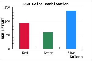 rgb background color #5C3B89 mixer