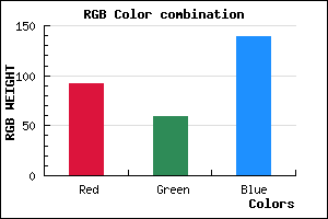 rgb background color #5C3B8B mixer