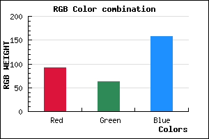 rgb background color #5C3F9D mixer